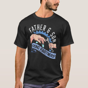 Vater und Sohn Vatertag Diesel Mechaniker Papa La T-Shirt