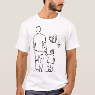 Vater und Sohn — weißes Shirt