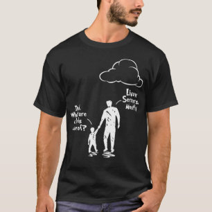Vater und Sohn, Wolken aus Linu Severs T-Shirt