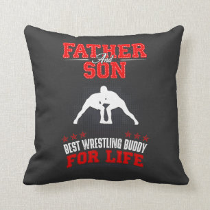 Vater und Sohn Wrestling Kumpel Kissen
