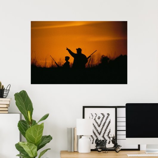 Vater- und Söhnjagd Poster (Heimbüro)