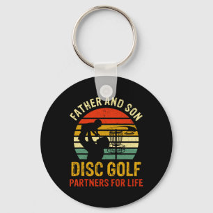 Vater und Son Disk Golf Partner für Life Vathers D Schlüsselanhänger
