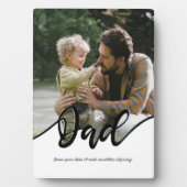 Vater und Son-Geschenk | Ration 12x18 Plaque repar Fotoplatte (Vorderseite)