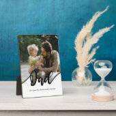 Vater und Son-Geschenk | Ration 12x18 Plaque repar Fotoplatte (Seite)