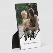 Vater und Son-Geschenk | Ration 12x18 Plaque repar Fotoplatte (Seite)