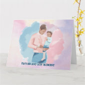 VATER- UND SON-MOMENT-KARTE KARTE (Gelbe Blume)