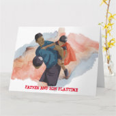 VATER UND SON PLAYTIME CARD KARTE (Gelbe Blume)