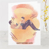 VATER UND SON WERTVOLL MOMENT CARD KARTE (Gelbe Blume)