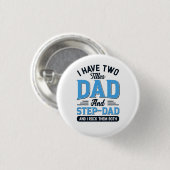 Vater und Step-Vater Typografie Button (Vorne & Hinten)