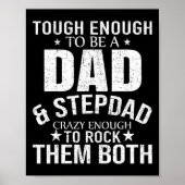 Vater und Stepdad Vathers Day Stepdad Step Vater Poster (Vorne)