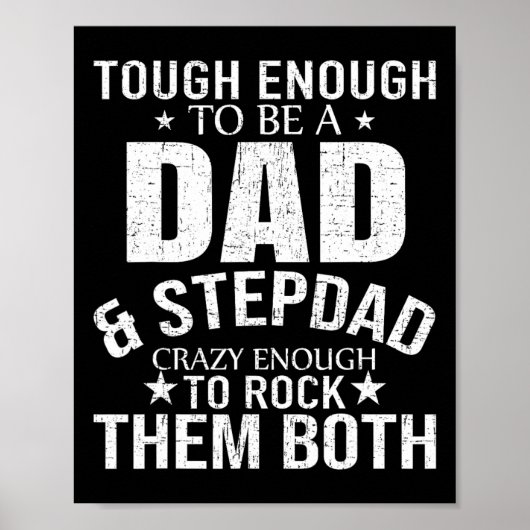Vater und Stepdad Vathers Day Stepdad Step Vater Poster (Vorne)