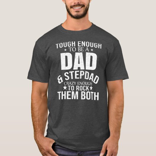 Vater und Stepdad Vathers Day Stepdad Step Vater  T-Shirt (Vorderseite)