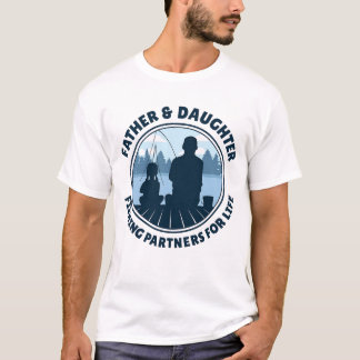 Vater und Tochter Angel-Shirt – Angelpartner T-Shirt