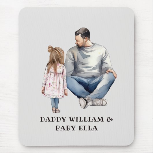 Vater und Tochter-Anleihe (4) Mousepad (Vorne)