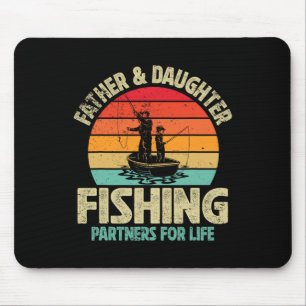 Vater und Tochter beim Angeln Lebenslange Angelfre Mousepad