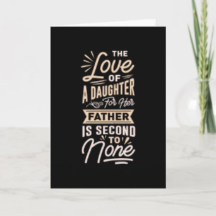 Vater und Tochter bester Papa Liebe Vatertag Karte