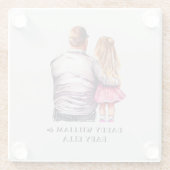 Vater und Tochter Bond (10) Glasuntersetzer (Rückseite)