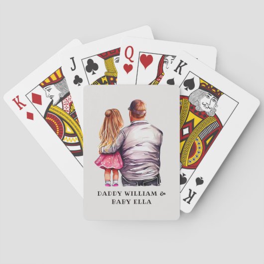 Vater und Tochter Bond (10) Spielkarten (Rückseite)