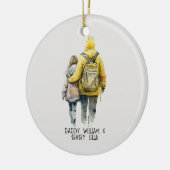 Vater und Tochter Bond (2) Keramik Ornament (Links)