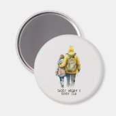 Vater und Tochter Bond (2) Magnet (Vorderseite/Rückseite)