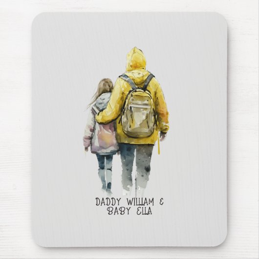 Vater und Tochter Bond (2) Mousepad (Vorne)