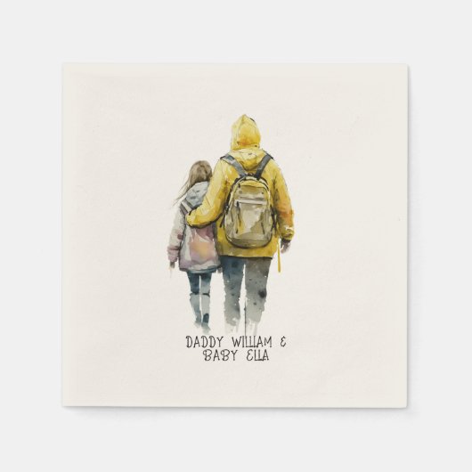 Vater und Tochter Bond (2) Serviette (Vorderseite)