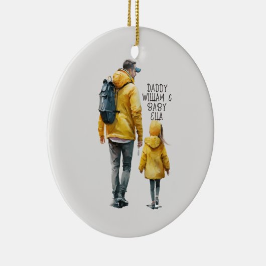 Vater und Tochter Bond (3) Keramik Ornament (Rechts)