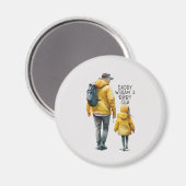 Vater und Tochter Bond (3) Magnet (Vorderseite/Rückseite)