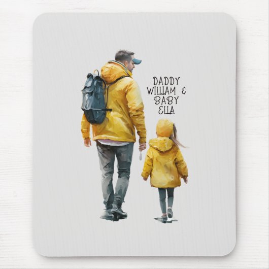 Vater und Tochter Bond (3) Mousepad (Vorne)