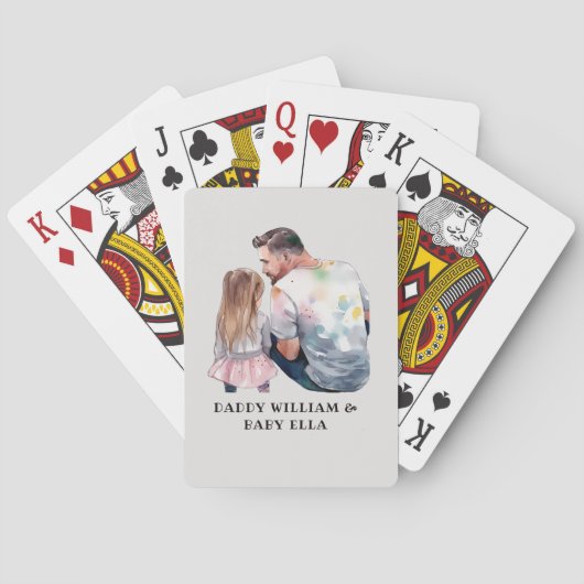 Vater und Tochter Bond (5) Spielkarten (Rückseite)