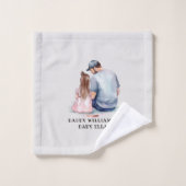 Vater und Tochter Bond (7) Badhandtuch Set (Waschlappen)