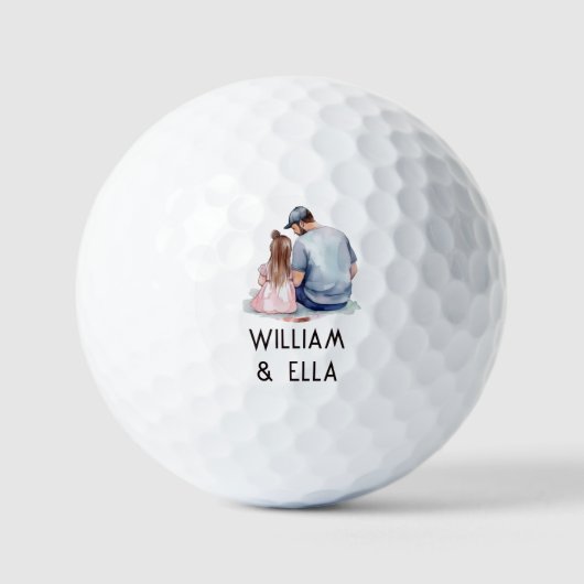 Vater und Tochter Bond (7) Golfball (Vorderseite)