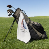 Vater und Tochter Bond (7) Golfhandtuch (Gras)