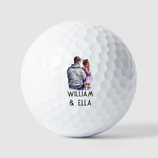 Vater und Tochter Bond (9) Golfball (Vorderseite)