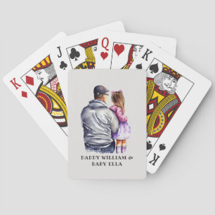 Vater und Tochter Bond (9) Spielkarten