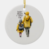 Vater und Tochter Bond Keramik Ornament (Vorne)
