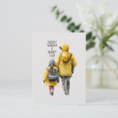 Vater und Tochter Bond Postkarte (Stehend Vorderseite)
