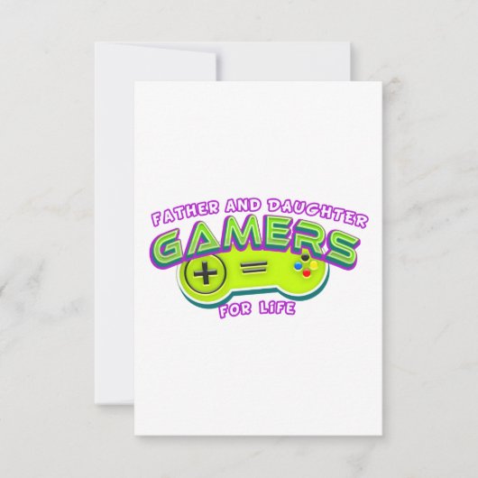 Vater und Tochter Dankeskarte (Vorderseite)