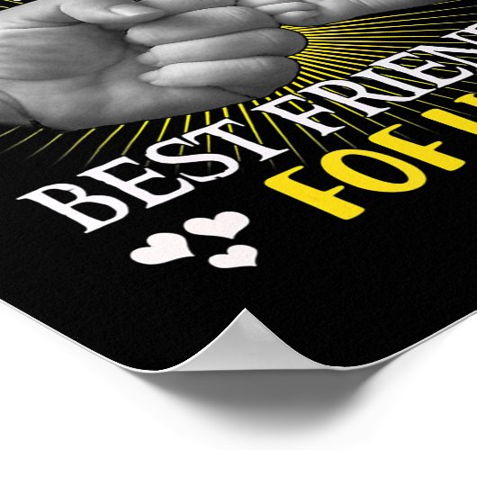 Vater und Tochter die besten Lebensfreunde Poster (Ecke)