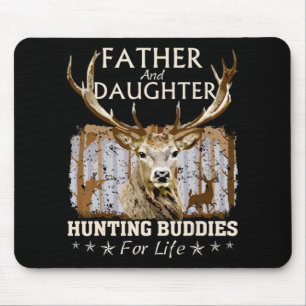 Vater und Tochter, die für lebenslanges Geschenk j Mousepad