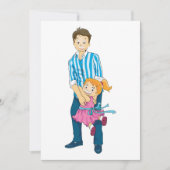 Vater und Tochter Einladung (Vorderseite)