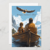 Vater und Tochter fischen (Vorne/Hinten)