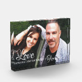 Vater und Tochter Foto Block (Links)