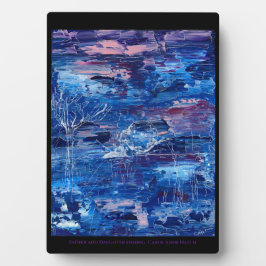 Vater und Tochter Fotoplatte