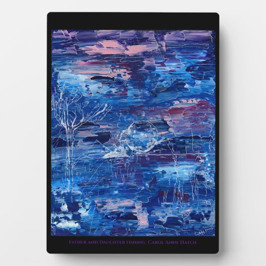 Vater und Tochter Fotoplatte (Vorderseite)