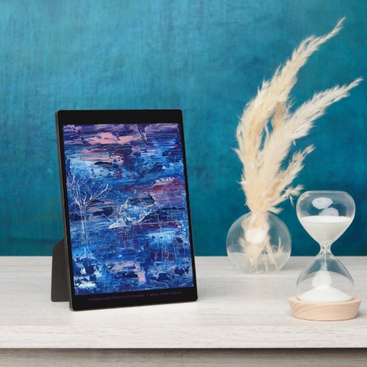 Vater und Tochter Fotoplatte (Seite)