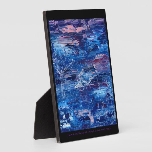 Vater und Tochter Fotoplatte (Seite)