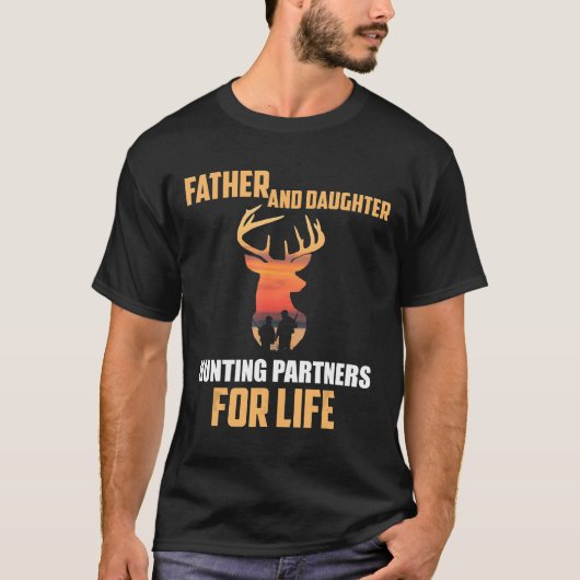Vater und Tochter Jagdpartner für die Lebensjagd T-Shirt (Vorderseite)