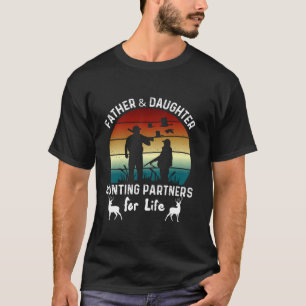 Vater und Tochter Jagdpartner für Hirsche T-Shirt