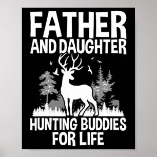 Vater und Tochter jagen Buddies für Lebensfreude F Poster